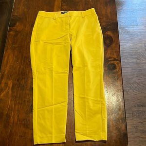 Express Mid Rise Yellow Dress Pant Size 12